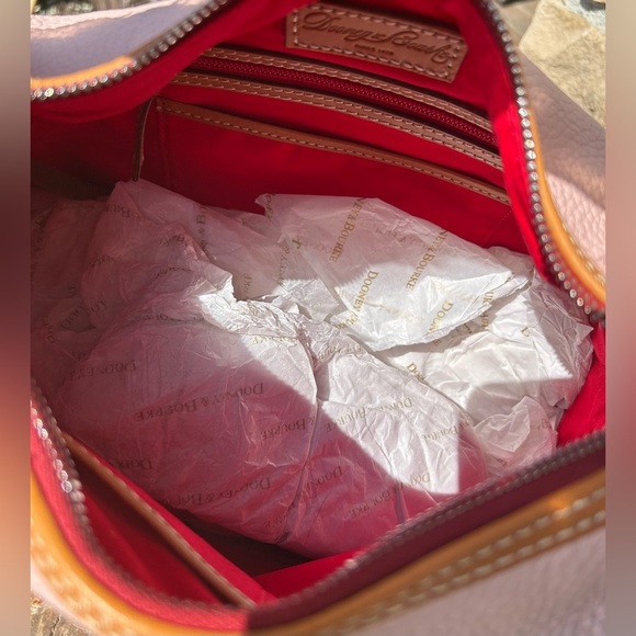 Dooney & Bourke Paige Sac Blush Pink Pebble Grain Leather NWT - Picture 6 of 17